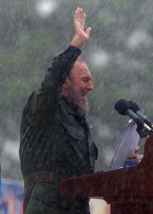 Castro in the rain